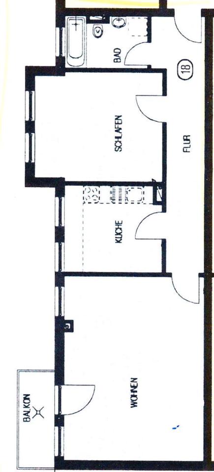 Thumbnail-Attraktive 2-Raum-Wohnung mit Südausrichtung und Balkon (68 m²)