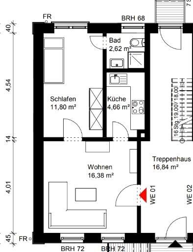 Thumbnail-charmante 2 Zimmerwohnung in Flensburg Jürgensby