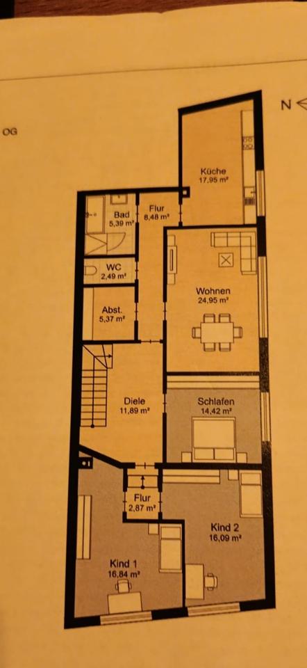 Thumbnail-Wohnung zu vermieten in Idensen-Wunstorf 4,5 Zimmer