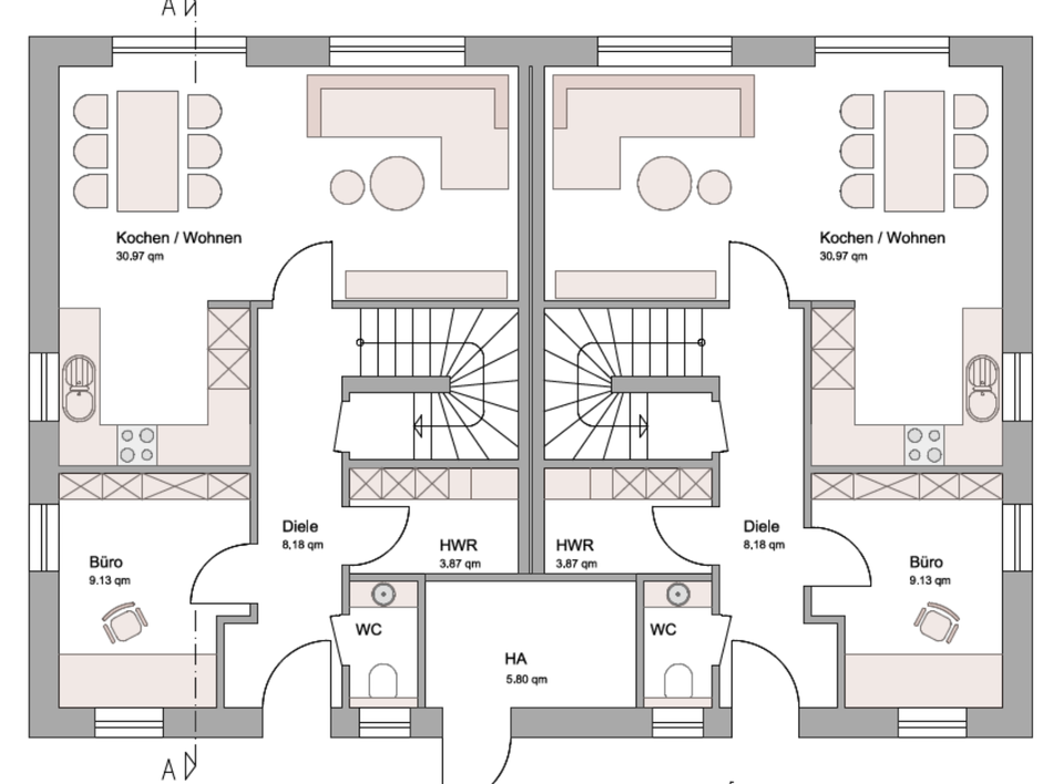 Thumbnail-DHH rechts in Bahnhofsnähe Augustfehn Erstbezug