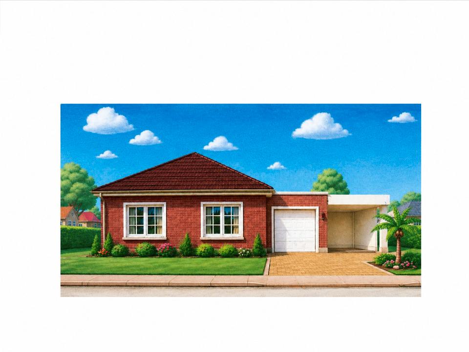 Thumbnail-Hochwertiger Bungalow in begehrter Lage von Wüsting – Provisionsf