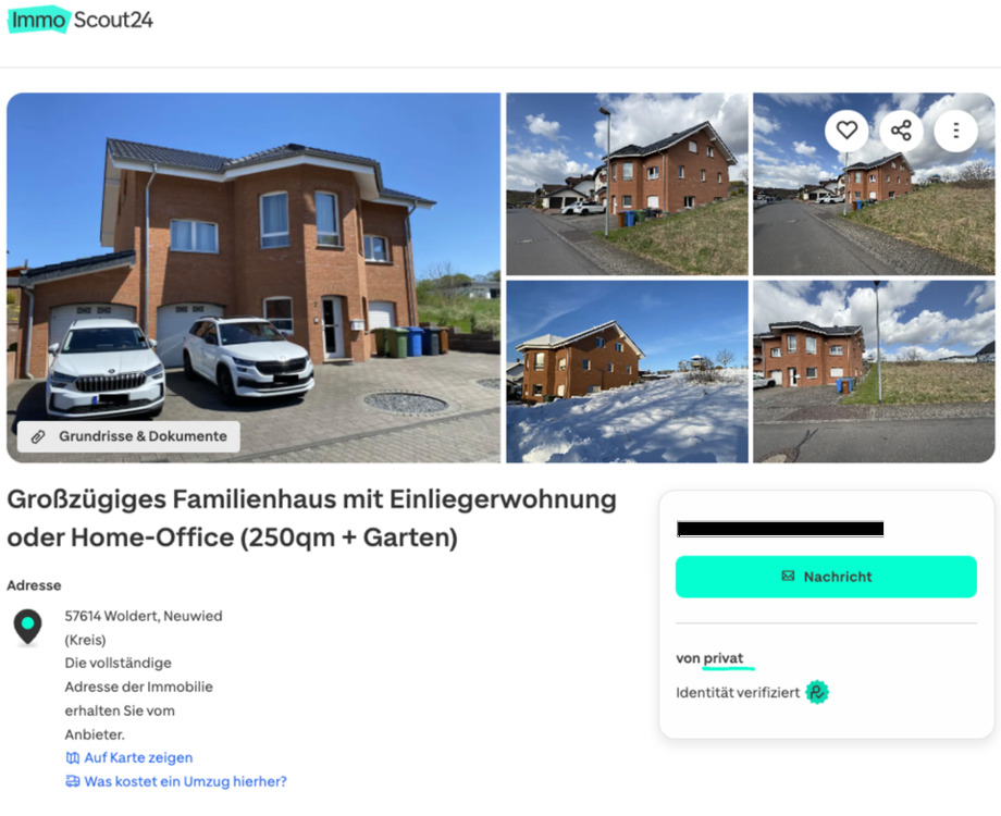 Thumbnail-Großes Einfamilienhaus in Woldert im Westerwald