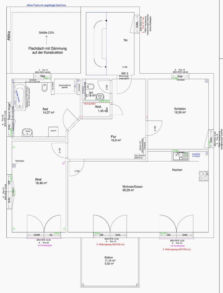 Thumbnail-Mietwohnung, 114 qm, 2,5 Zimmer, NeubauErstbezug
