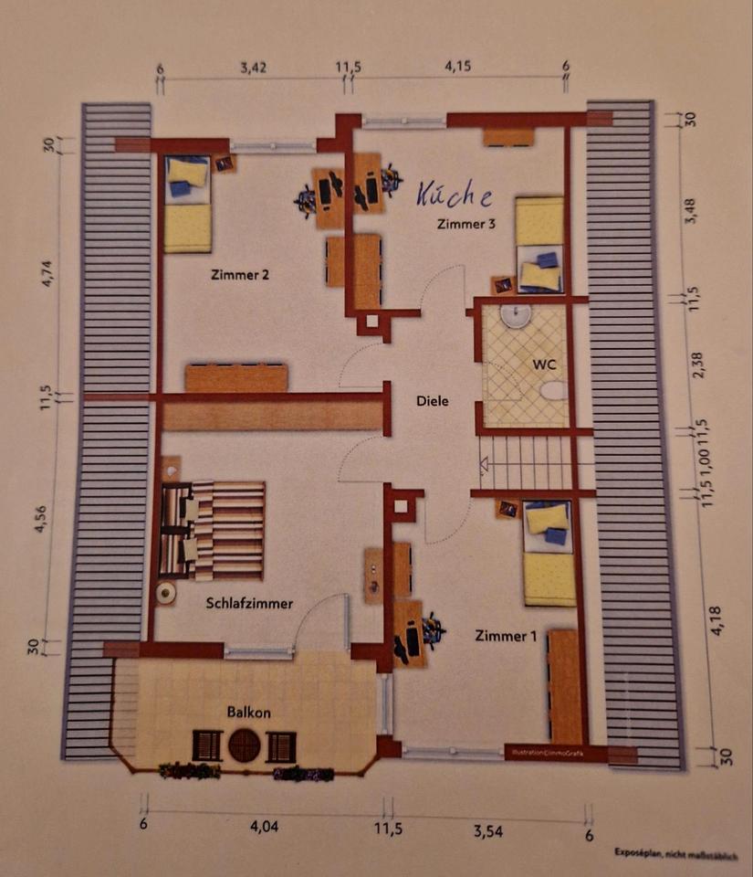 Thumbnail-3 Zimmer Dachwohnung