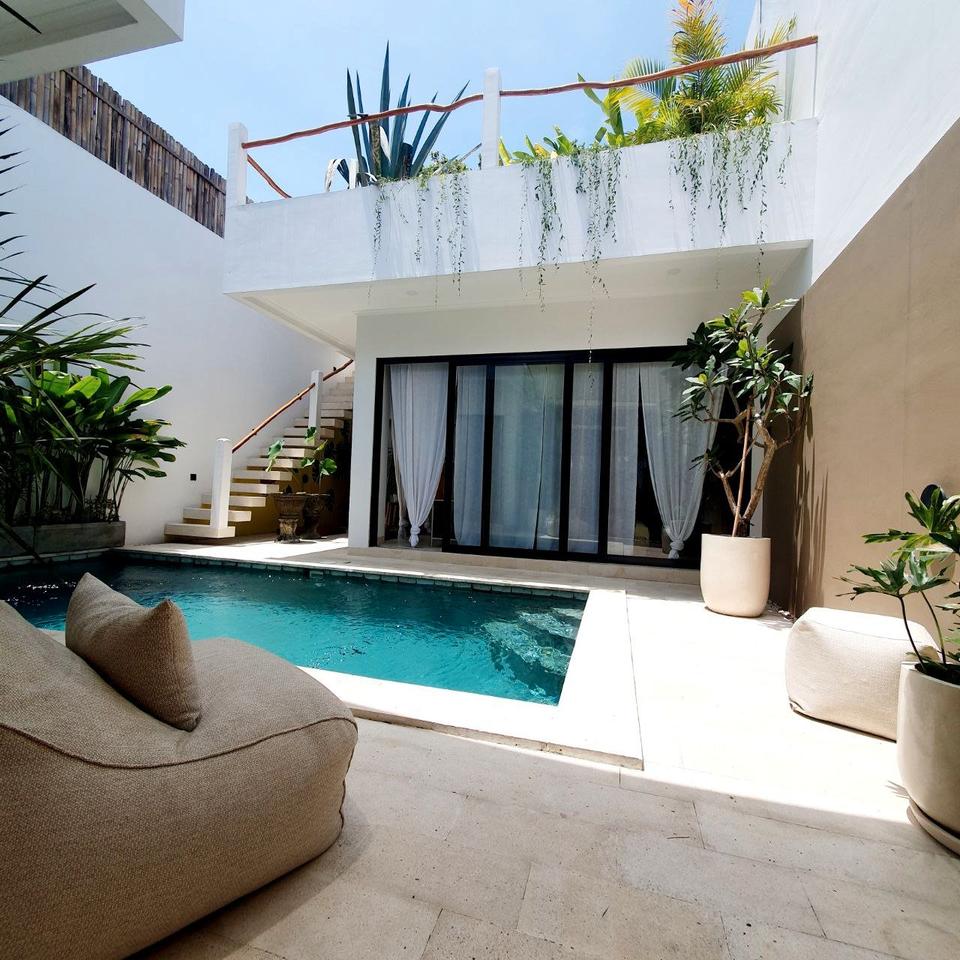 Thumbnail-Moderne 2-SZ Poolvilla mit Dachterrasse in Bali, Buduk