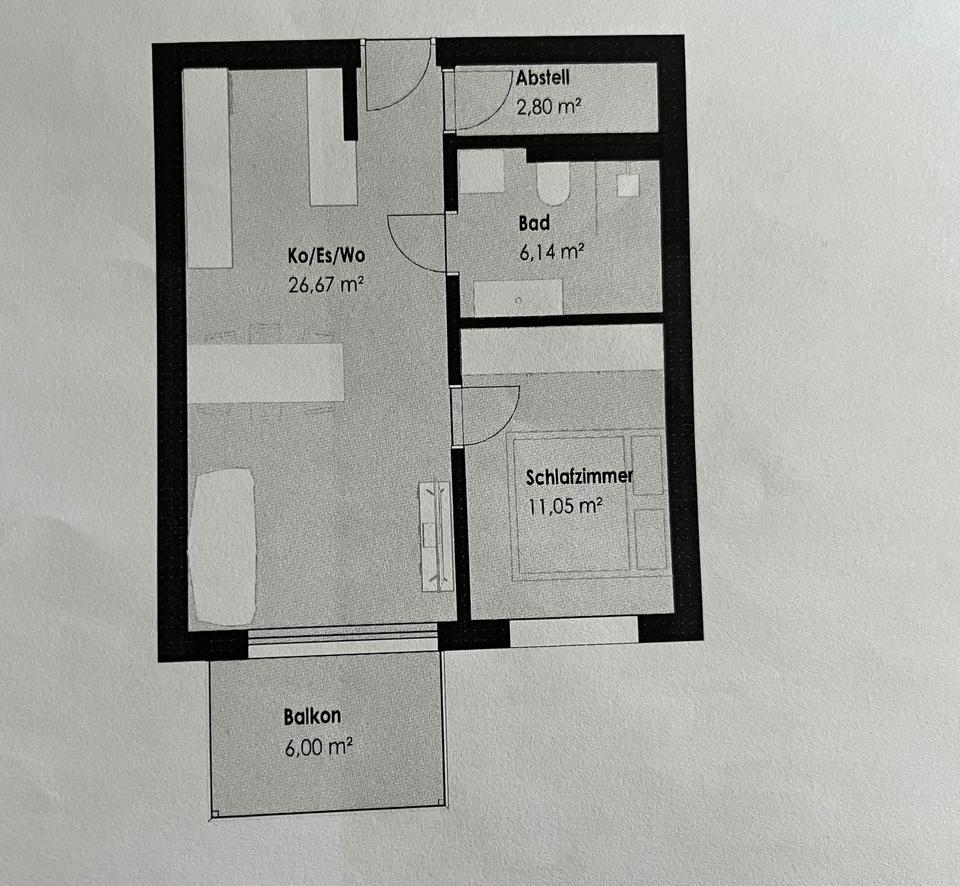 Thumbnail-2-Zimmer-Wohnung in Gebrazhofen, Neubau + Erstbezug