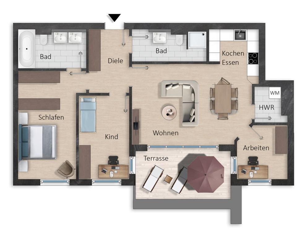 Thumbnail-3,5-Raum Traumwohnung in GohlisMöckern 92m²