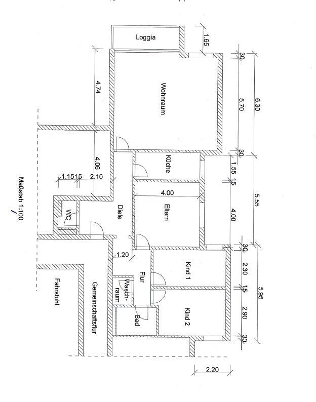 Thumbnail-4-Zimmer, Vollbad, Gäste-WC, sonniges Wohnzimmer