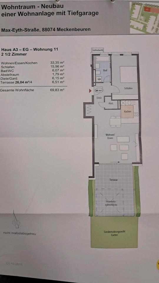Thumbnail-2 5 Zimmerwohnung EG mit Garten zum Verkaufen