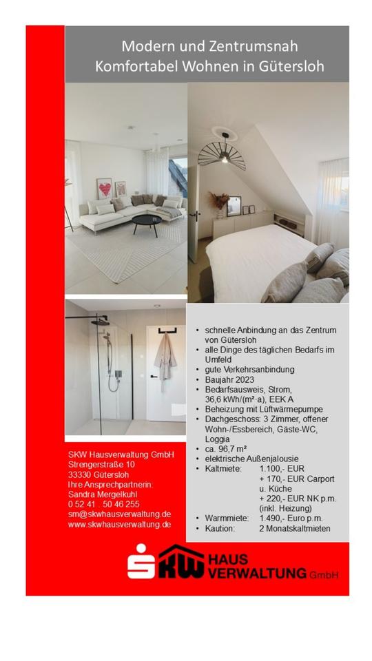 Thumbnail-Modern und Zentrumsnah - komfortabel Wohnen in Gütersloh