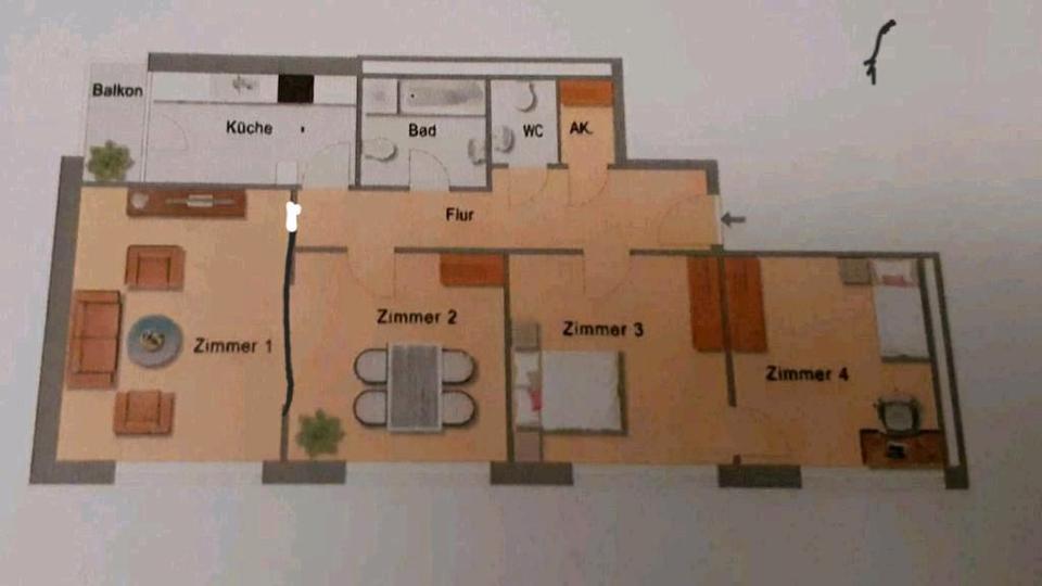 Thumbnail-Großzügige 4-Zimmer-Wohnung in Saarlouis frei ab 01.03.2026