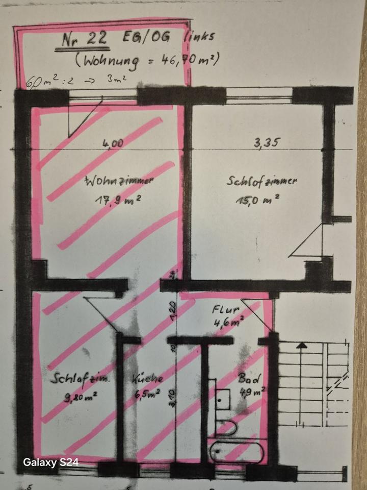 Thumbnail-2 Zimmer Wohnungf mit Balkon