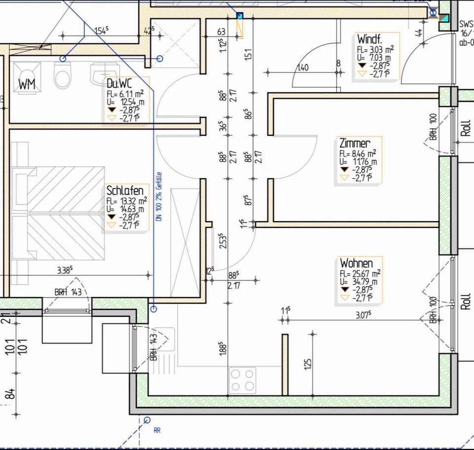 Thumbnail-3 Zimmer Einliegerwohnung (UG) in Ehingen – Rosengarten
