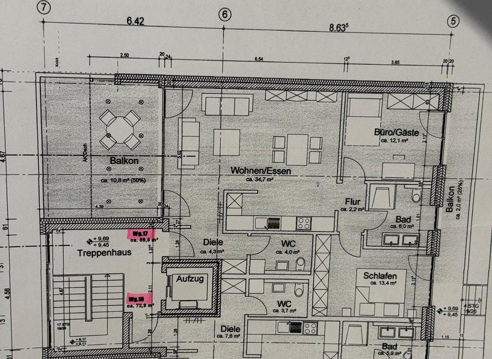 Thumbnail-Neuwertige 3 Zimmmer Whg in zentraler Lage an der Hase