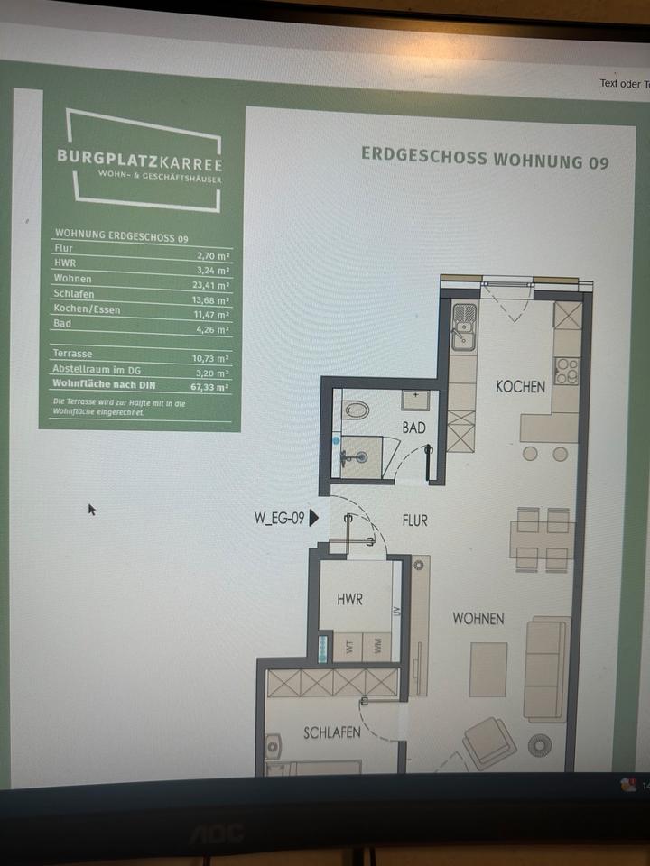 Thumbnail-Wohnung 2 Zimmer, Innenstadt Emden, frisch renoviert