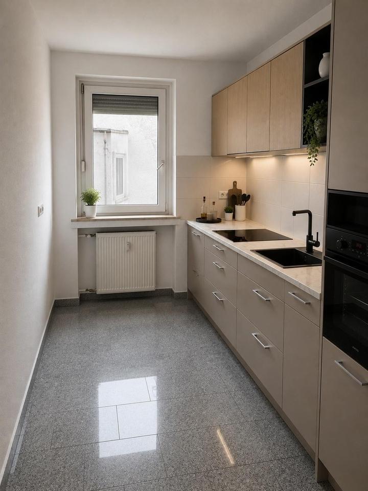 Thumbnail-Moderne 4-Zimmer-Wohnung mit Terrasse & neuer Einbauküche – ideal für Familien mit 2–4 Personen