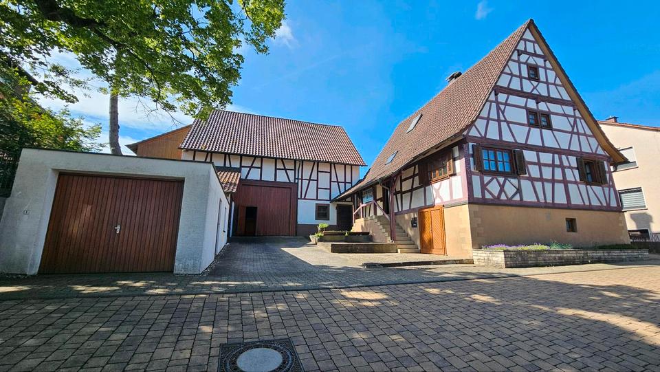 Thumbnail-Gepflegtes Fachwerkhaus mit großer Scheune,Garage und Garten