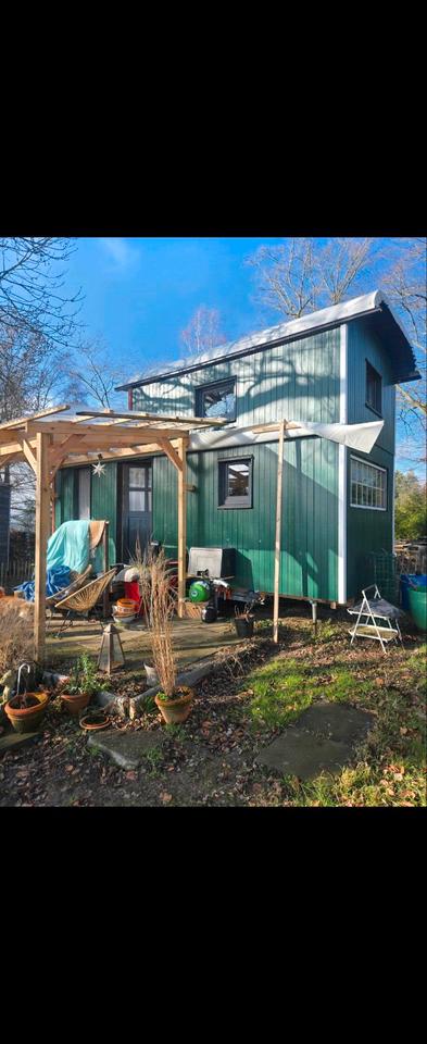 Thumbnail-Tiny Haus auf Rändern großer Schäferwagen mit einem Dachgeschoss