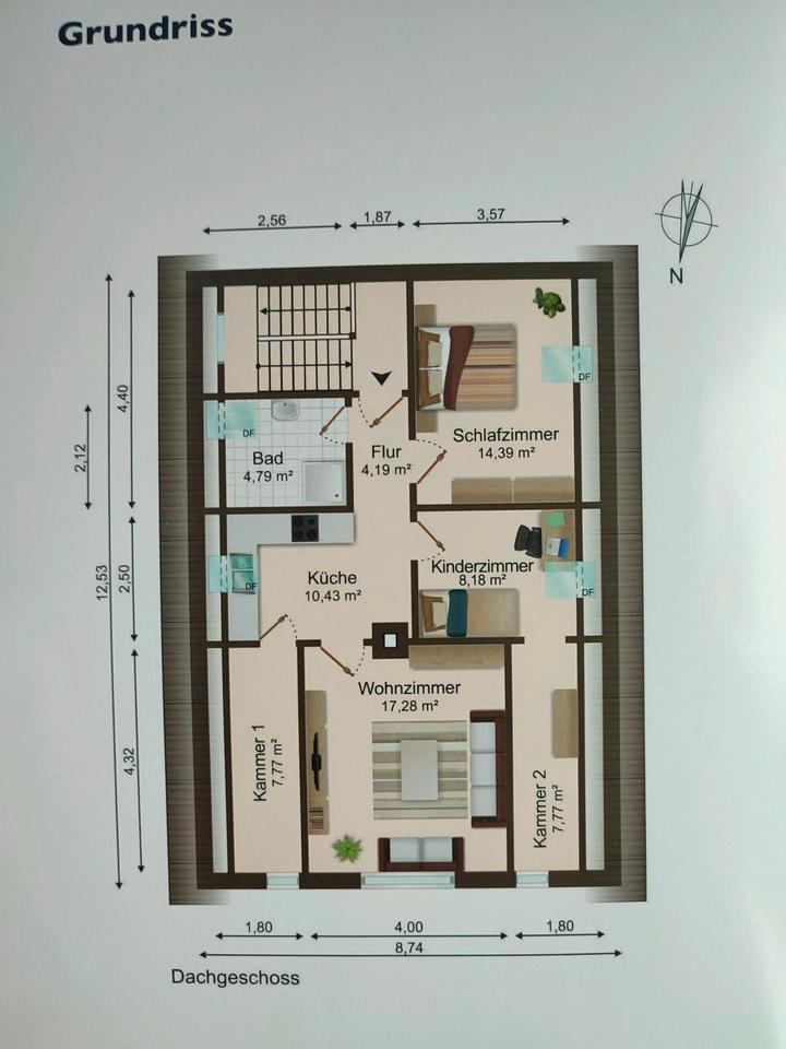 Thumbnail-Moderne 3,5 Zimmer Wohnung mit gehobener Ausstattung n. Sanierung