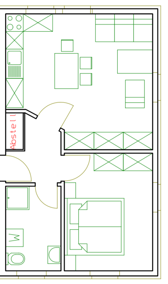 Thumbnail-2-Raum-Wohnung in Langenwolmsdorf mit Burgblick zu vermieten