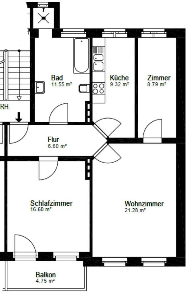 Thumbnail-Sofort frei! Ruhige Wohnung in Rendsburg