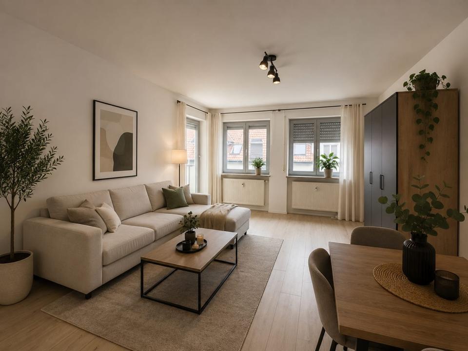 Thumbnail-2- Zimmer- Wohnung mit Balkon, Küche und TG Stellplatz zu vermieten!