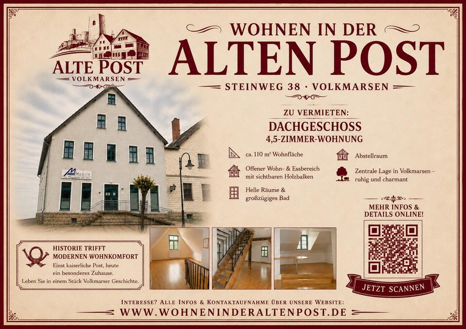 Thumbnail-4,5 Zimmer Dachgeschoss Wohnung in Volkmarsen