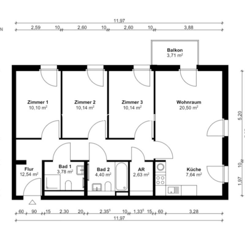 Thumbnail-Wohnungsswap - 4 Zimmer, 82 m² - Senftenberger Ring, Reinickendorf, Berlin