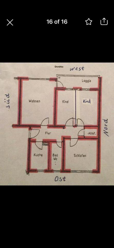 Thumbnail-Vermietung 4-Zimmer Wohnung zum 01.04.26 (Heide, Süderoogweg)
