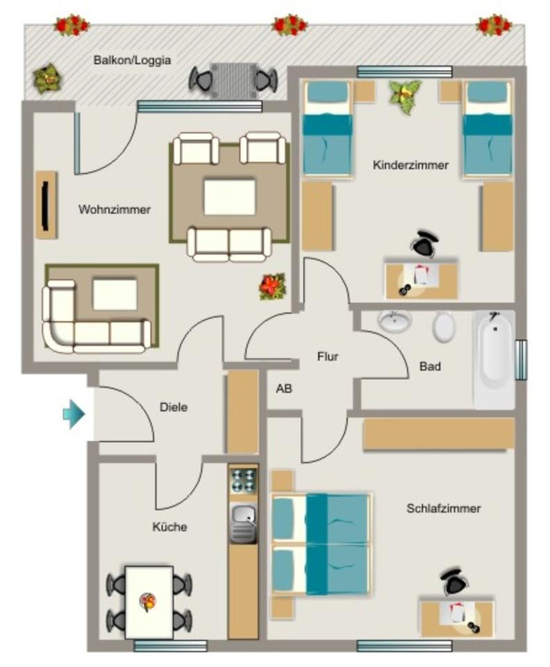 Thumbnail-Demnächst frei! 3-Zimmer-Wohnung in Dortmund Brackel