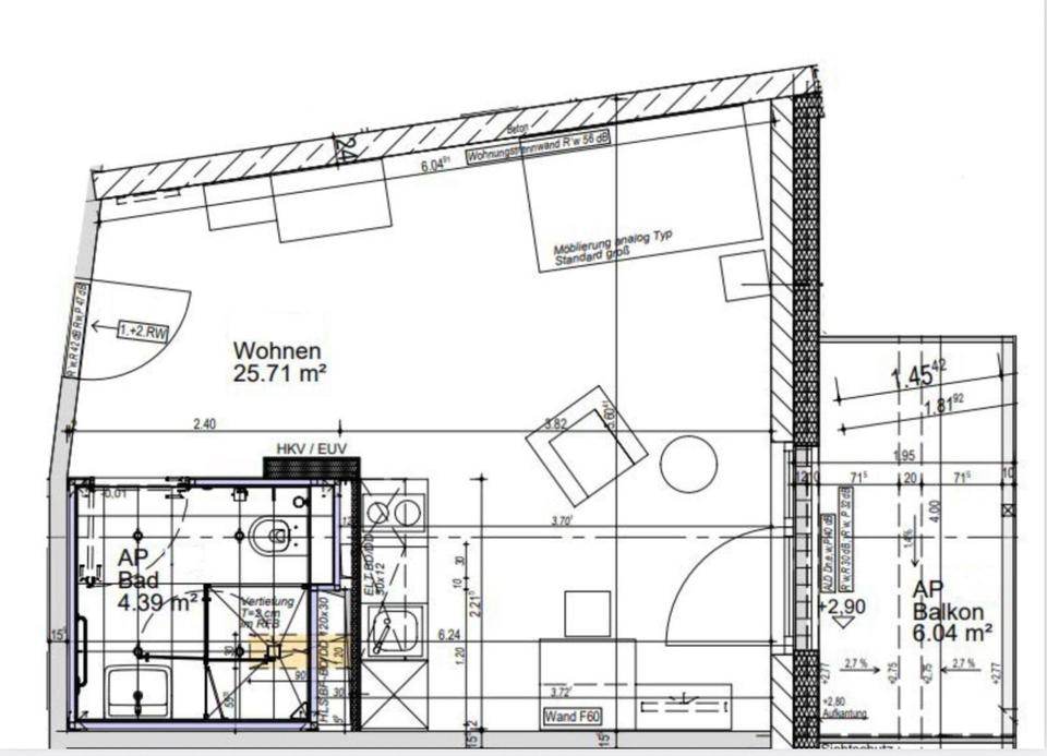Thumbnail-Möbliertes Neubau Single-Apartment inkl. Balkon + W-LAN