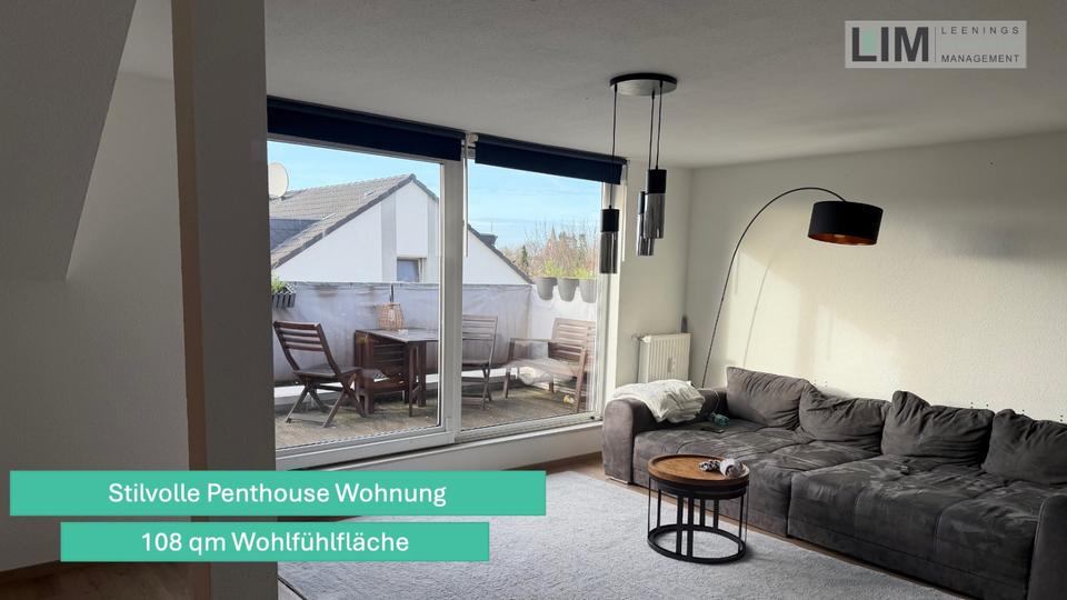 Thumbnail-Stilvolle 4-Zimmer Penthouse-Wohnung (108 m²) mit Dachterrasse & Wohnküche