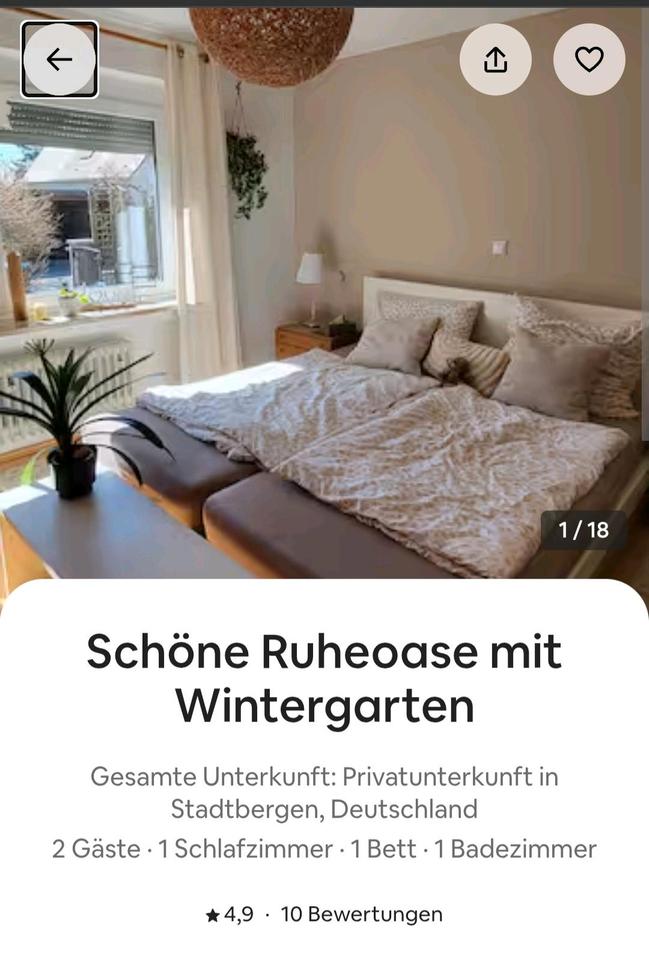 Thumbnail-helle gemütliche Ferienwohnung mit WintergartenGarten