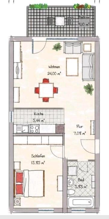 Thumbnail-2 Zimmer Wohnung mit Balkon in Immendingen