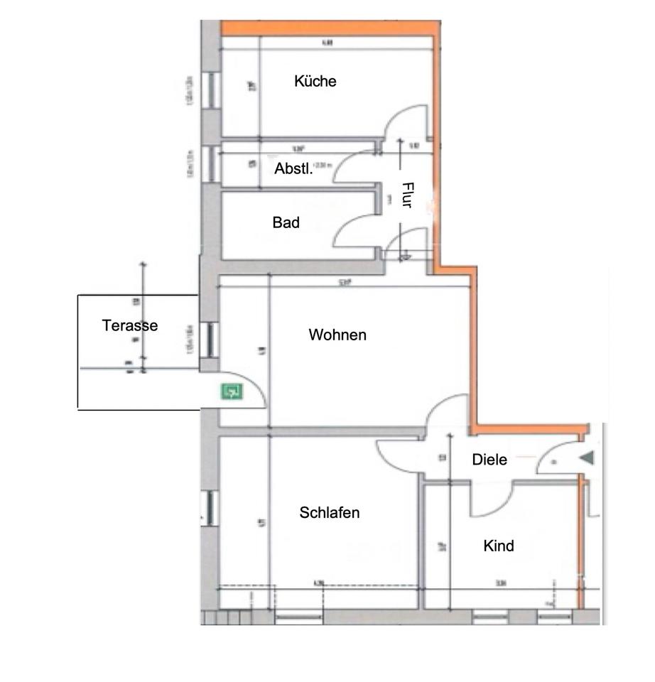 Thumbnail-3-Zimmer-Dachgeschosswohnung in Stadtnähe