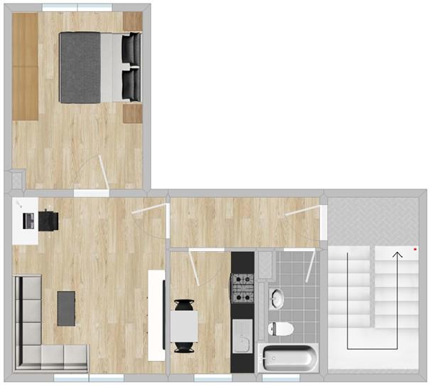 Thumbnail-2-Raum-Wohnung in angenehmen Wohnumfeld