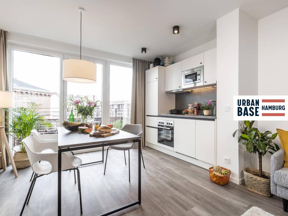 Thumbnail-URBAN BASE: Großes 2-Zimmer-Apartment mit stilvoller Möblierung, EBK, ALL-IN-MIETE, UVM. in fußläufiger Nähe zur Hamburger Innenstadt