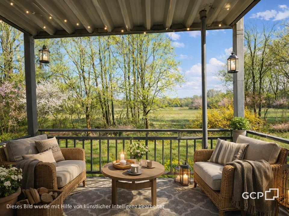 Thumbnail-Ab 01.05. frei - idyllische 3-Zimmer-EG-Wohnung mit Balkon ins Grüne!