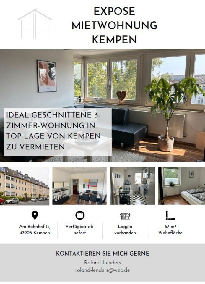 Thumbnail-Miete - schicke 3-Zimmer-Wohnung am Bahnhof mit Garage