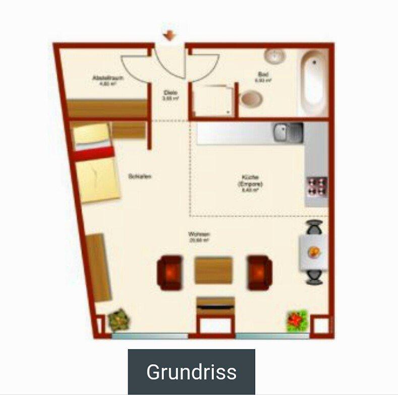 Thumbnail-Coole Loft-Wohnung 53 m² mit Parkett