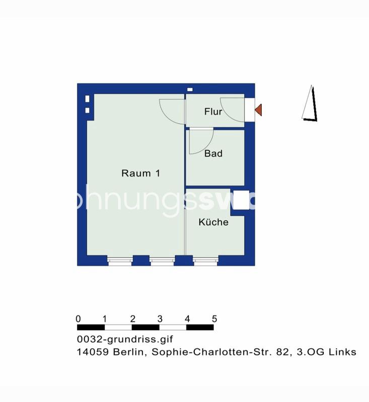 Thumbnail-Wohnungsswap - 1 Zimmer, 32 m² - Sophie-Charlotten-Straße, Berlin