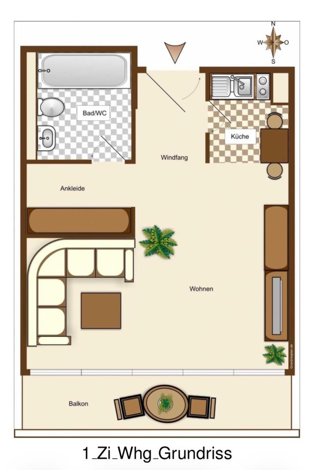 Thumbnail-1,5 Zimmer Wohnung