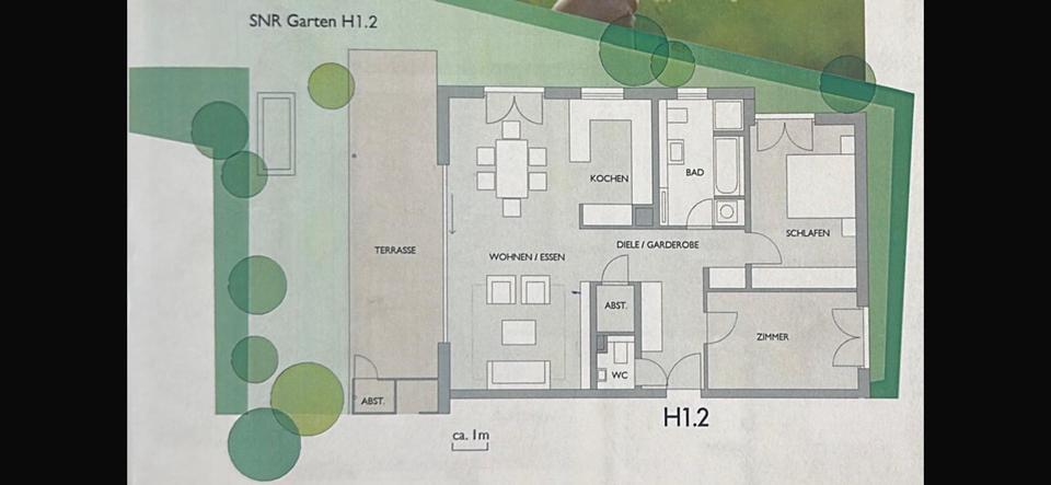 Thumbnail-EG-Wohnung mit Garten - befristet
