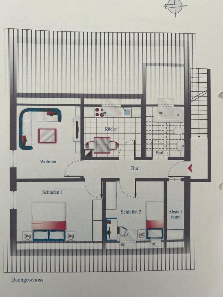 Thumbnail-Dachgeschosswohnung in ruhiger Lage