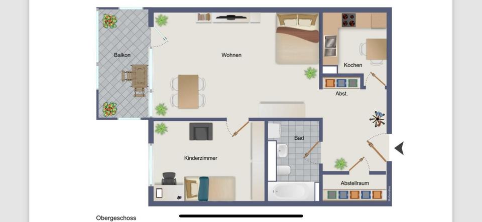 Thumbnail-Wohnung in Mannheim Innenstadt zur Nachmiete ab July