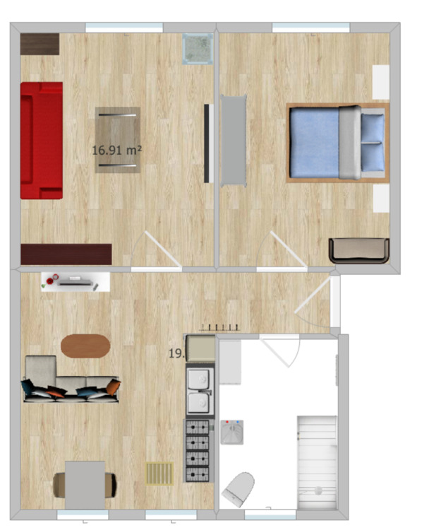 Thumbnail-3-Zi.-Whg., 60 m², gr. Bad, Wohnküche, Glasfaser, Garten, Wallbox