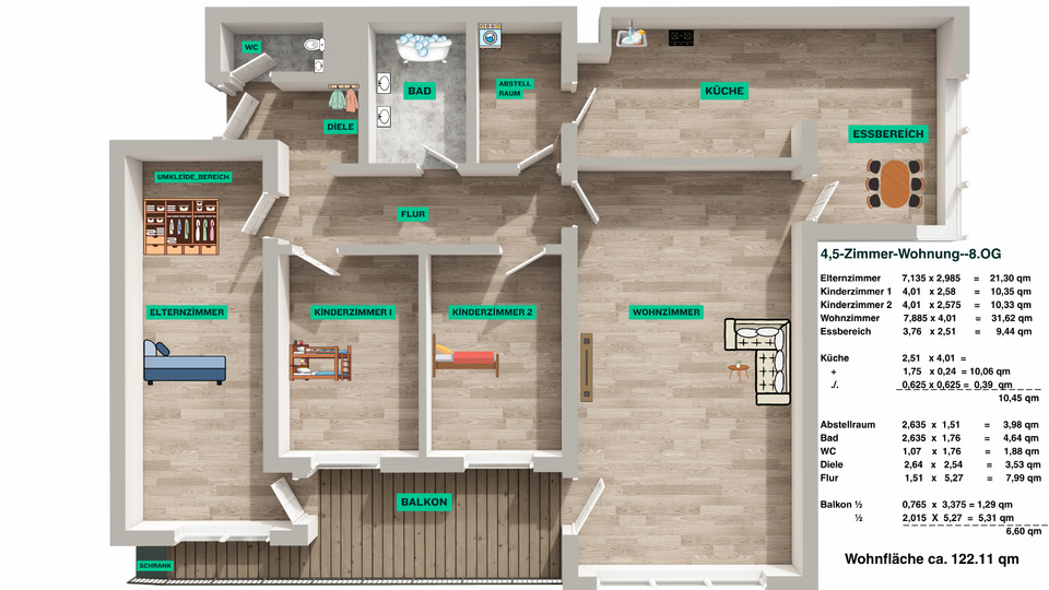 Thumbnail-122 m² ETW in Böblingen | Balkon | Garage !!!Provisionfrei!!!