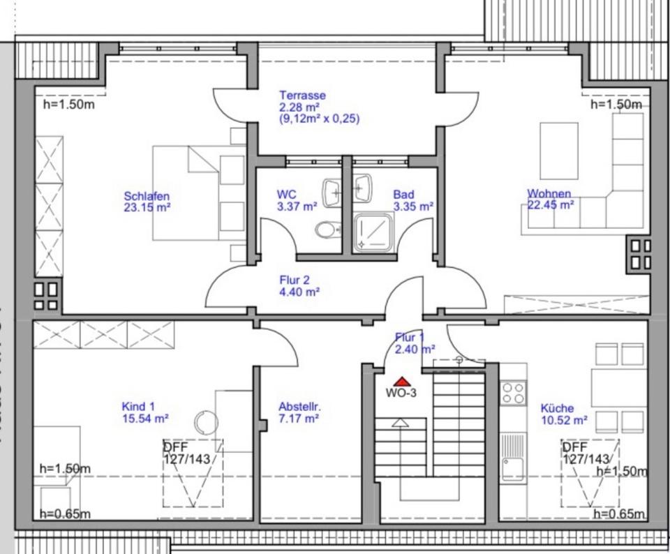 Thumbnail-Wohnung 96qm Modern mit Terrasse