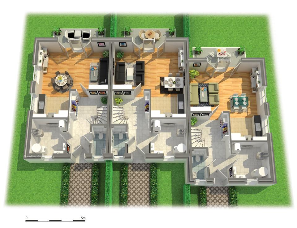 Thumbnail-Letzte Einheit - Endreihenhaus mit 447qm Garten in Preetz