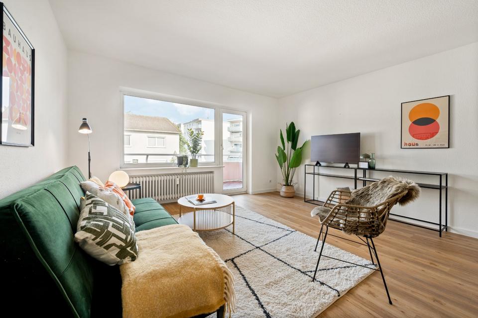 Thumbnail-Erstbezug nach Sanierung am Waldrand: 3 Zimmer mit Balkon für